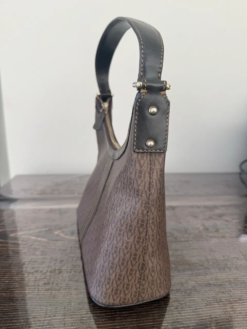 Bolsa Victor Hugo - canvas e couro  - Foto 2