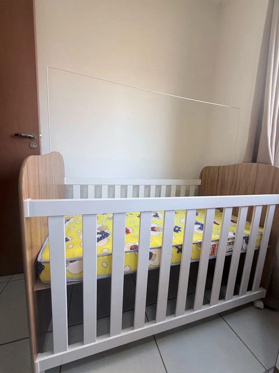Berço de bebê MDF com colchão  - Foto 3
