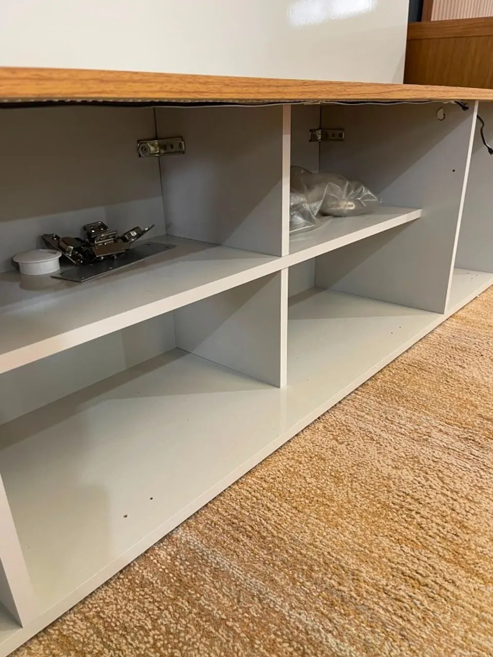PAINEL PARA TV + RACK 2,20M - R$ 399,99 À VISTA | OUTLET DA REMAR LONDRINA - Foto 4