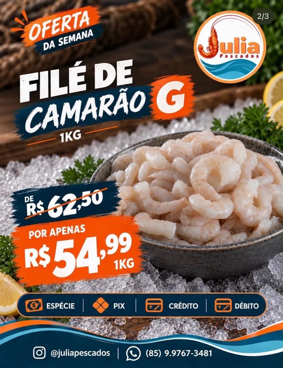 Filé de Camarão (o melhor)