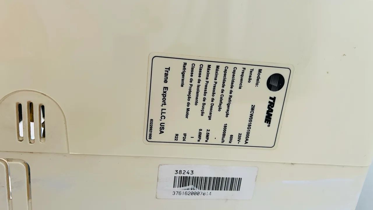 Ar-Condicionado Split Trane 18.000 BTUs 220V Funcionando Perfeitamente - Foto 5