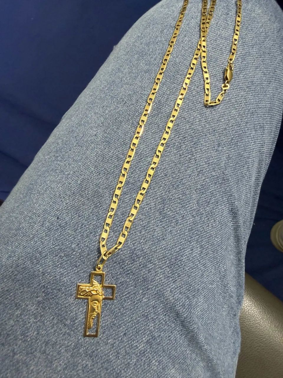 Cordão de ouro piastrine 