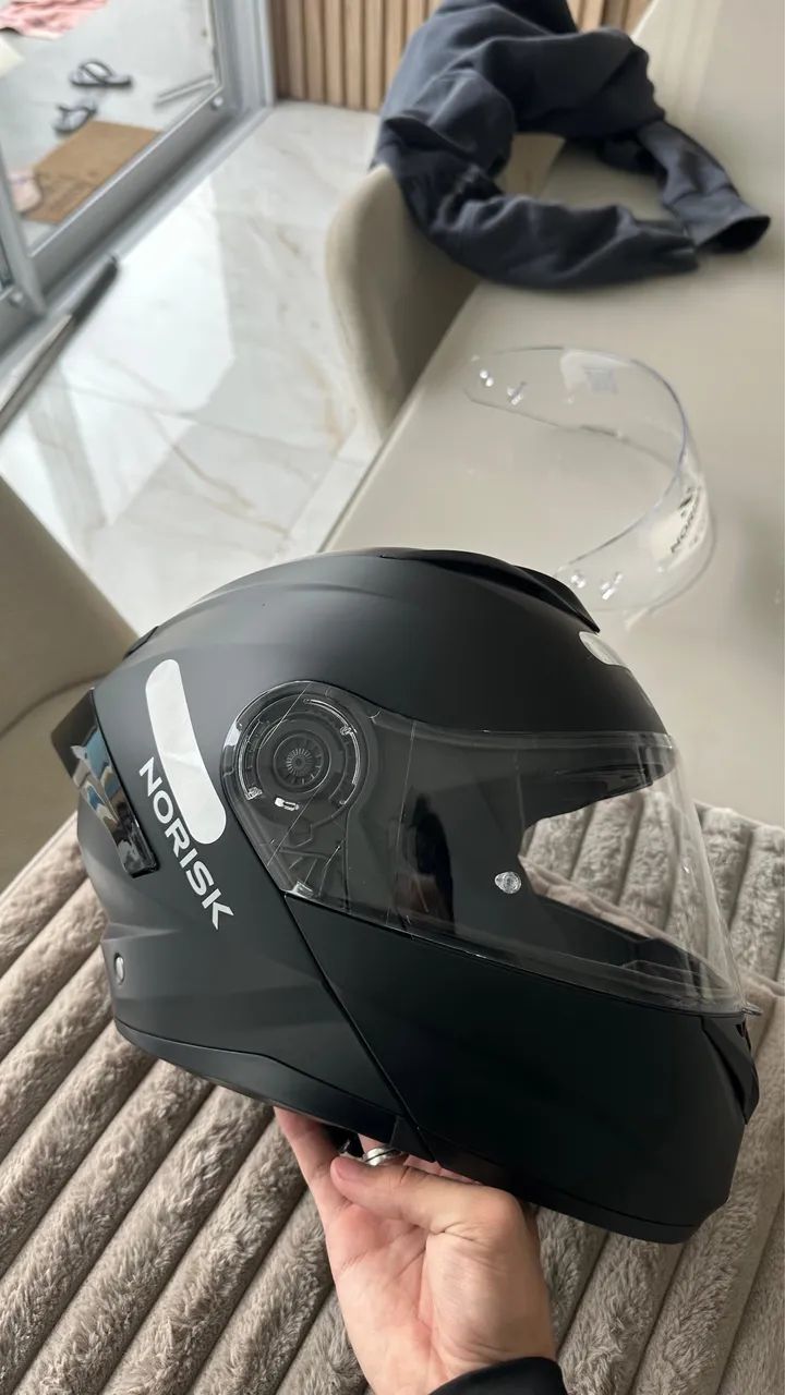 VENDO CAPACETE NORISK FORCE 2 ARTICULADO NOVO  - Foto 2