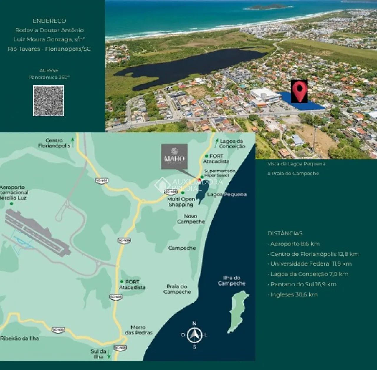 Cobertura com Vista para a Lagoa Pequena e para o Mar do Campeche - Foto 3