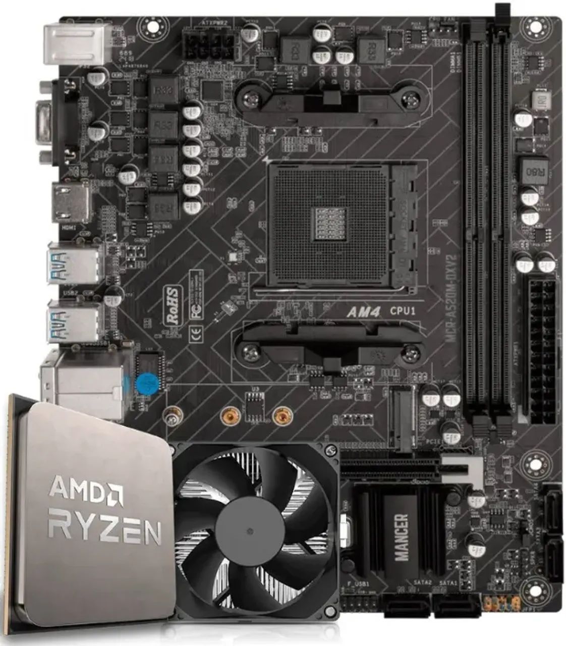 AMD Ryzen 5 5500, A520M DDR4