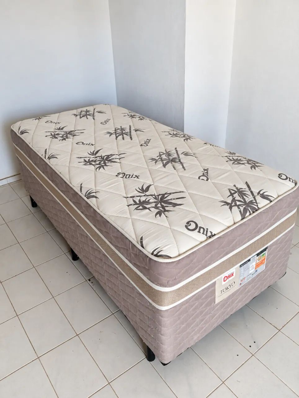 Cama Box Conjugada Solteiro Onix Tokyo com Molas - Foto 3