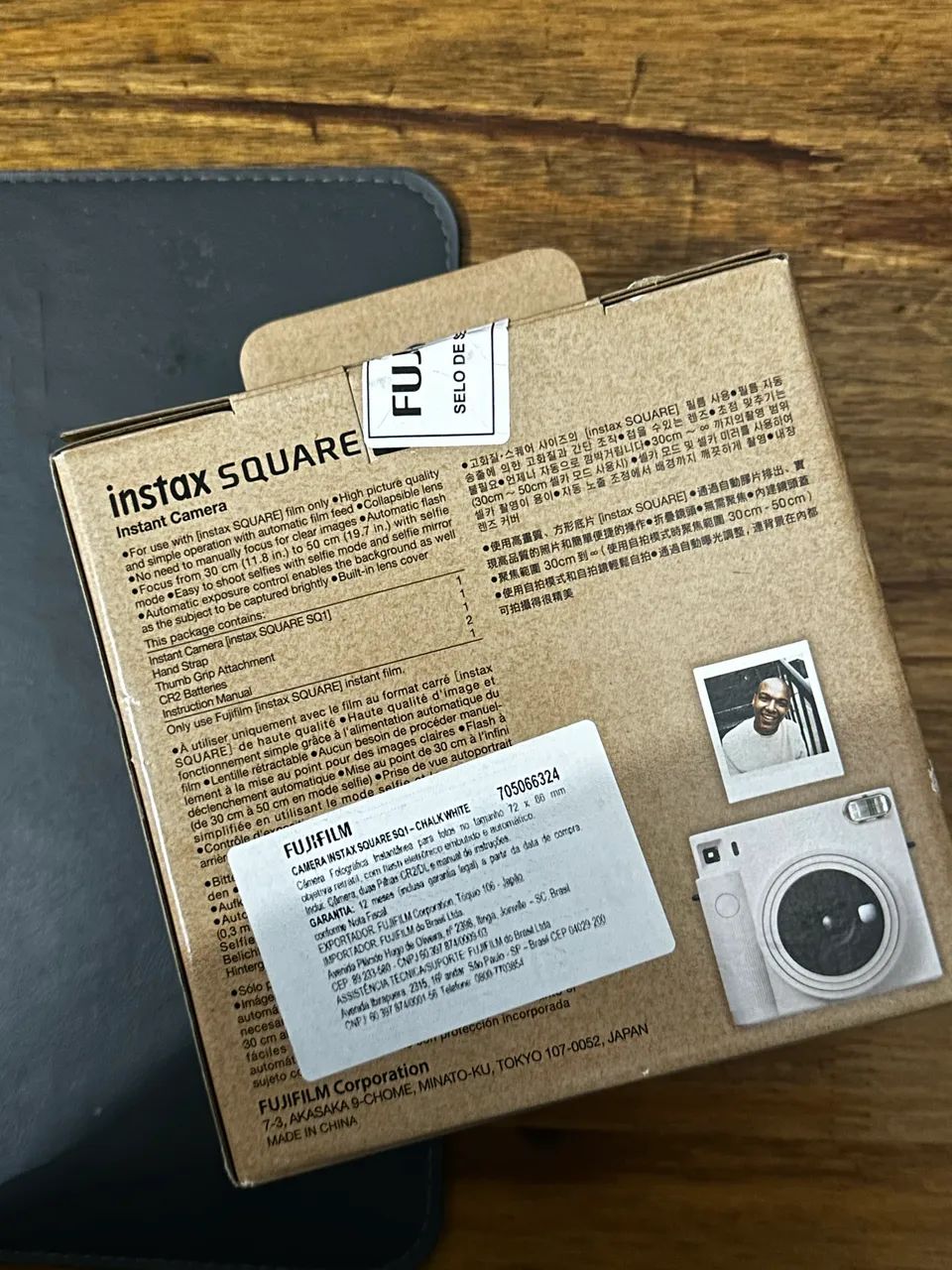 Câmera Instantânea Revela Foto Fujifilm Instax Square Sq1 Cor Branco Giz - Foto 6