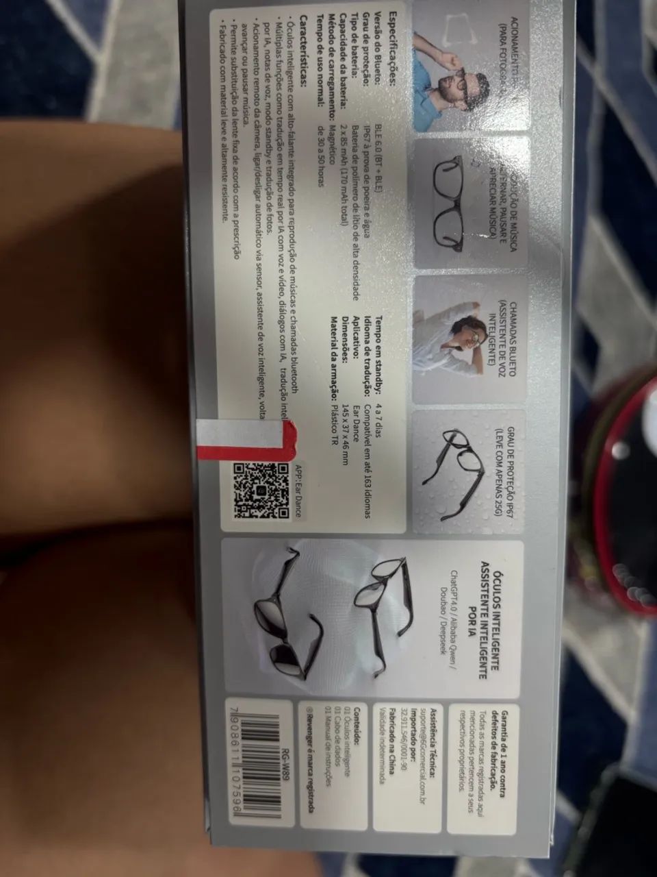 Óculos inteligente novo - Foto 3