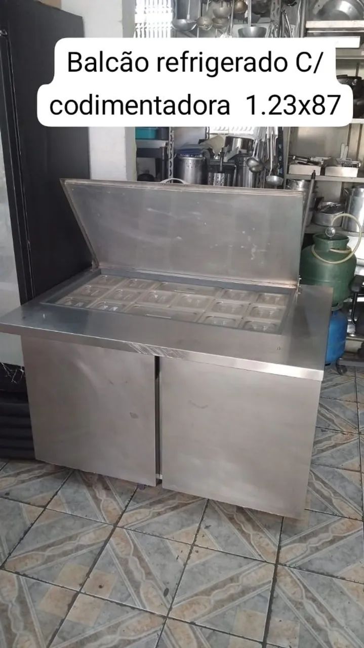 Balcão refrigerado C/codimentadora 1.23x87 220v - Foto 3