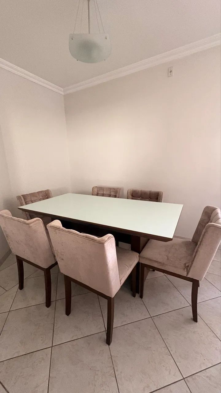Mesa de jantar com 6 cadeiras poltronas  - Foto 4