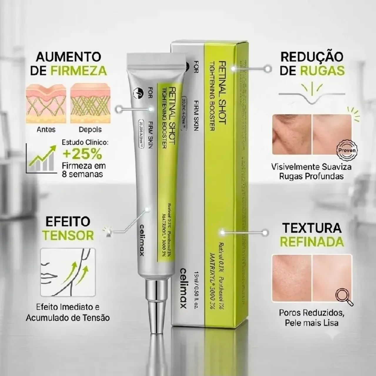 Celimax Retinal Shot Refirmante Booster 0.1% 15ml - Foto 3