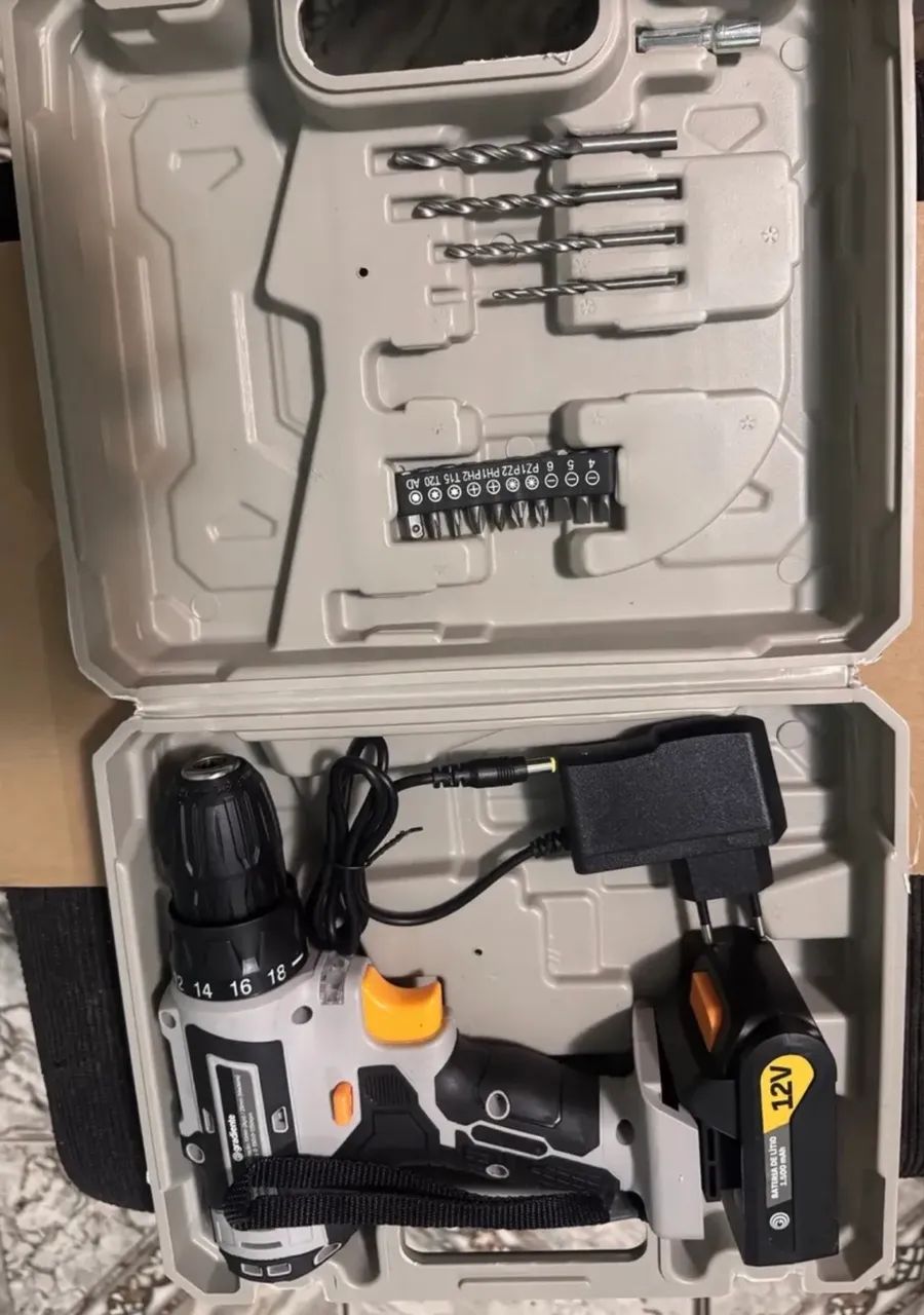 *NOVA*Furadeira e Parafusadeira Gradiente 12V 