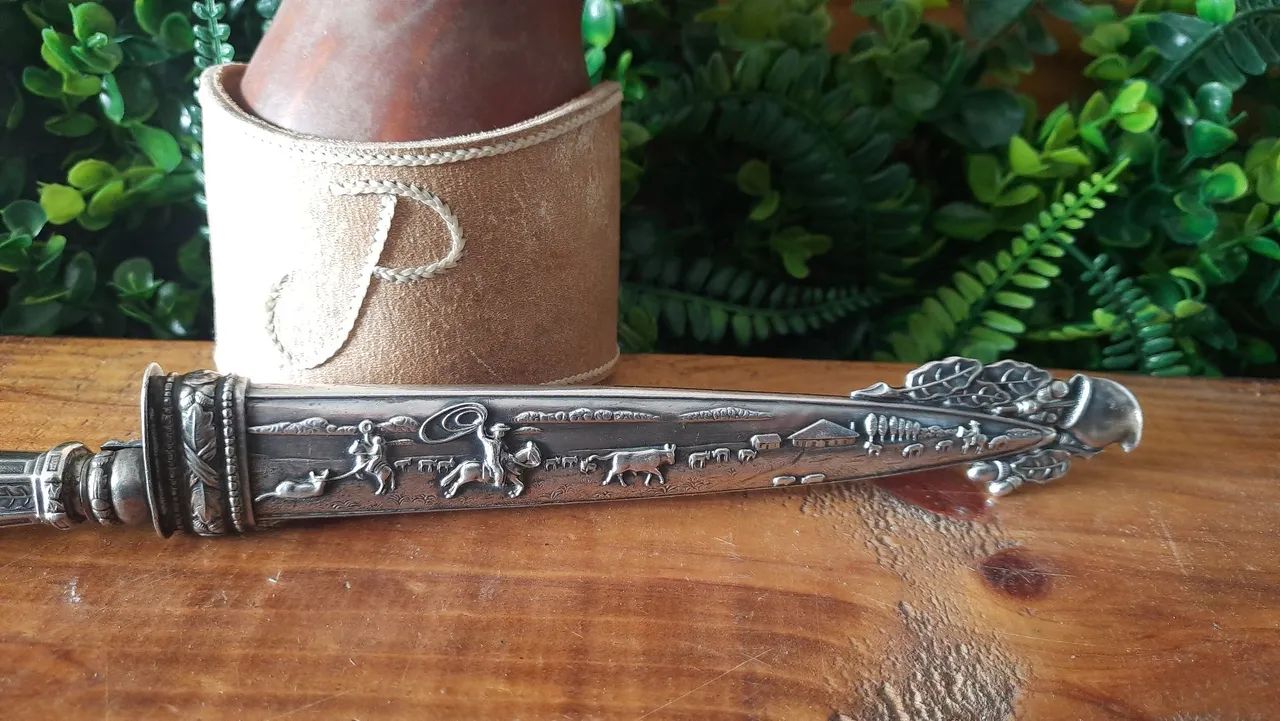 Faca eberle prateada 32cm - Foto 3