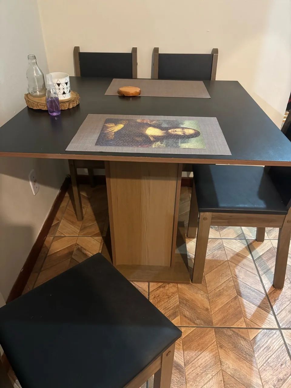 Mesa de jantar 4 cadeiras - Foto 5