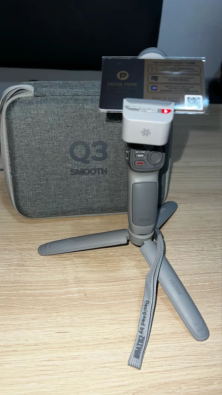 Gimbal Zhiyun Smooth Q3 Combo + Case Original - Estado de Novo - Foto 3