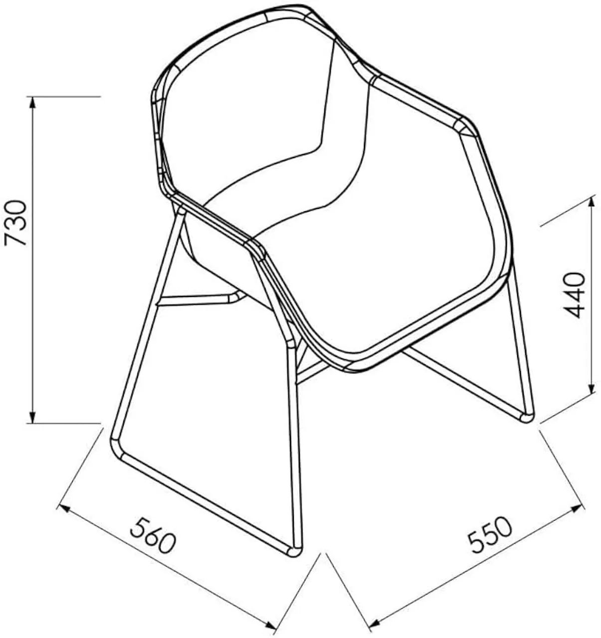 Cadeira Lodelô Prima Design Serragem - kit 3 unidades - Foto 5