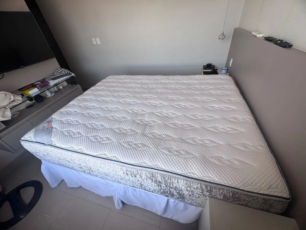 Cama ortobom orthopur queen size com baú - Foto 2