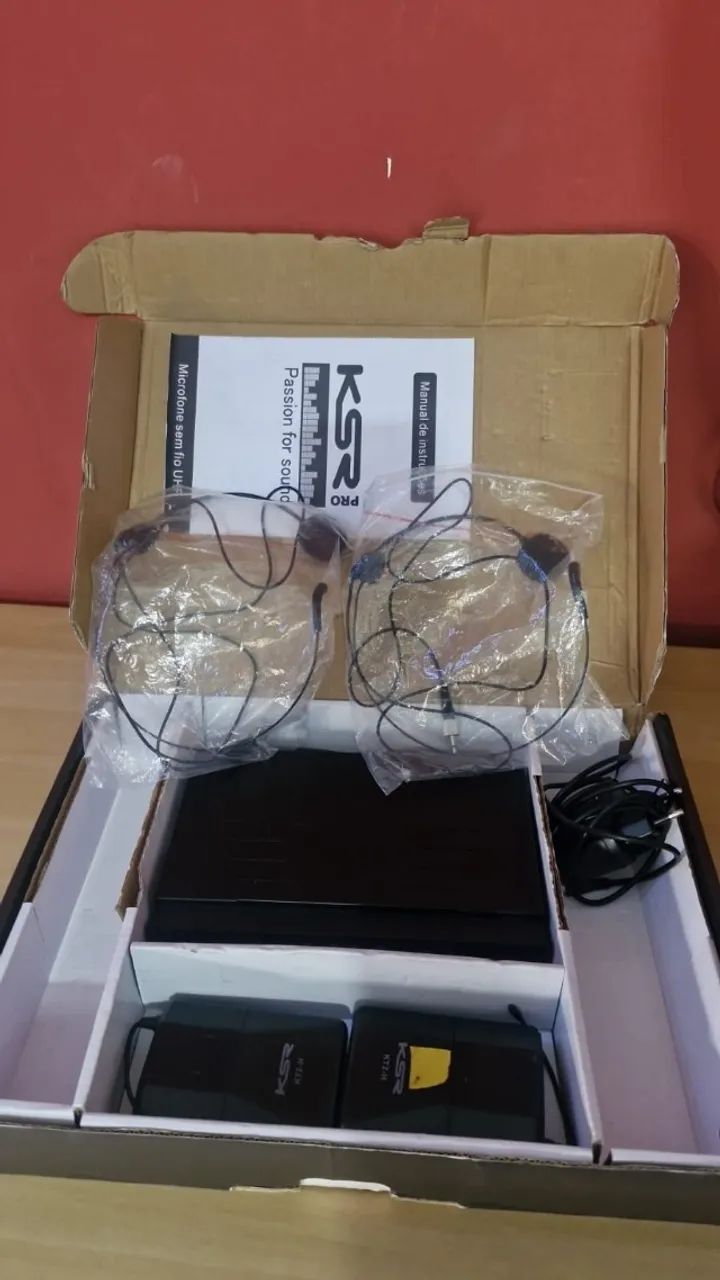 2 Microfones sem fio - Lapela - KSR