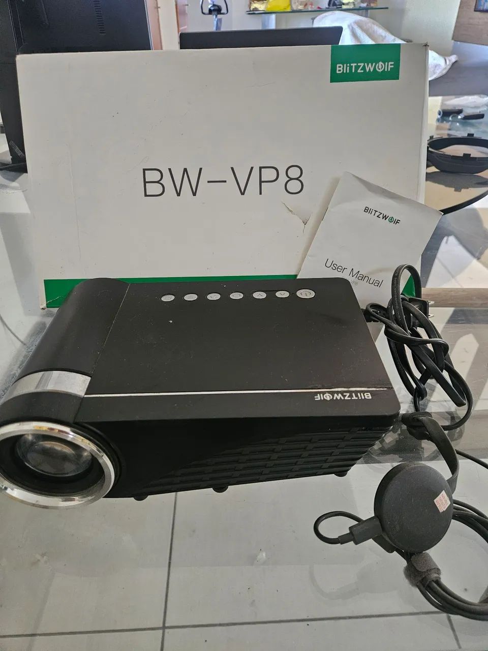 Projetor Blitz Wolf VP8 + Crome Cash 