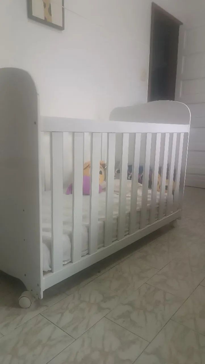 Berço / cama americano + colção impermeável  - Foto 3