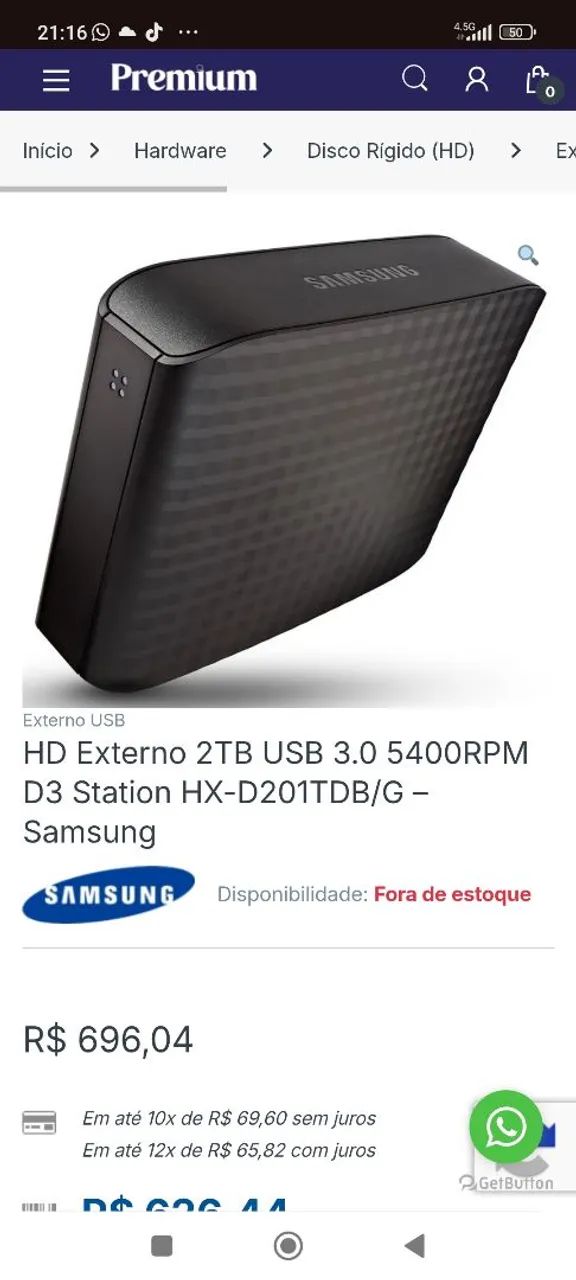 HD EXTERNO SAMSUNG D3 STATION 2TB  - Foto 5