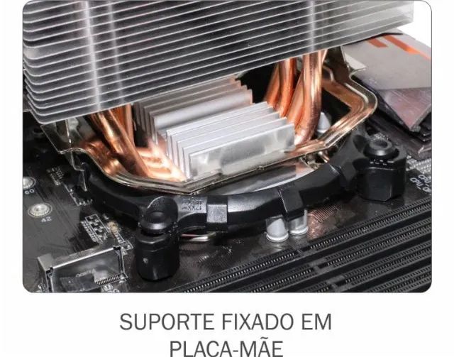 Cpu Cooler Gamer Ac04 150w Tdp Kmex *ENTREGA GRÁTIS* - Foto 6