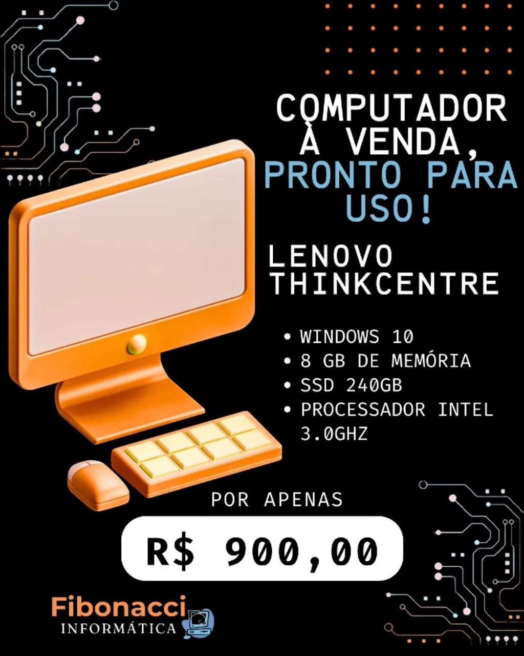 Computador Lenovo Desktop Thinkcentre - Foto 3