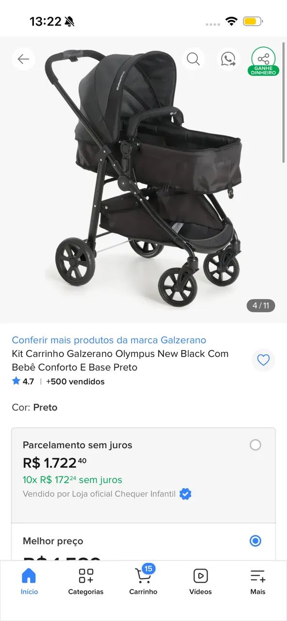 Carrinho de bebê  - Foto 2