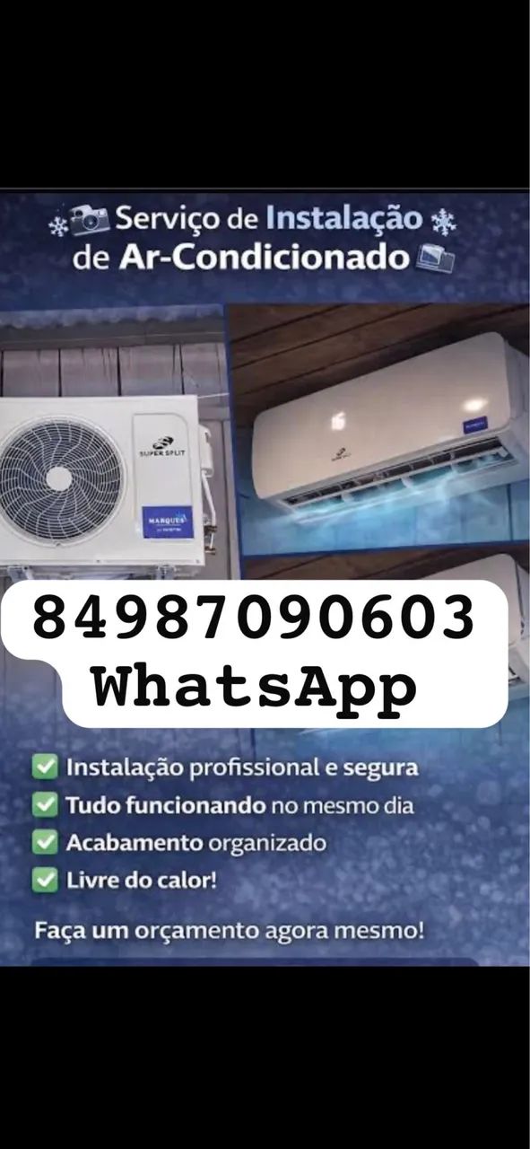 Instalação de ar-condicionado 