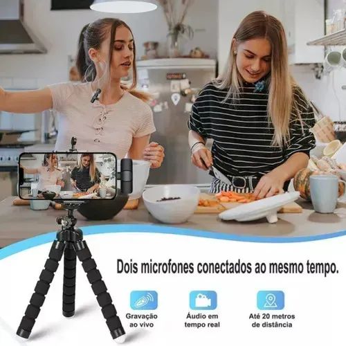 Microfone lapela pro videos influencer - Foto 2