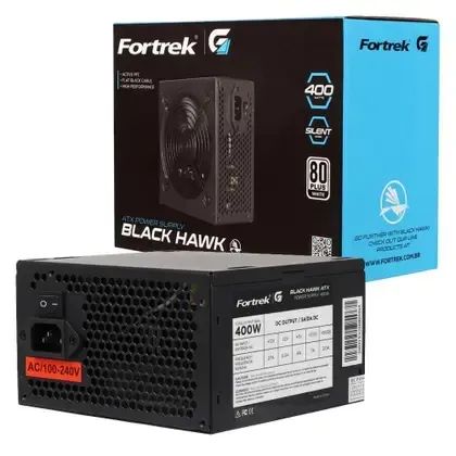 FONTE ATX POWER SUPPLY BLACK HAWK 400 WATTS 80 PLUS