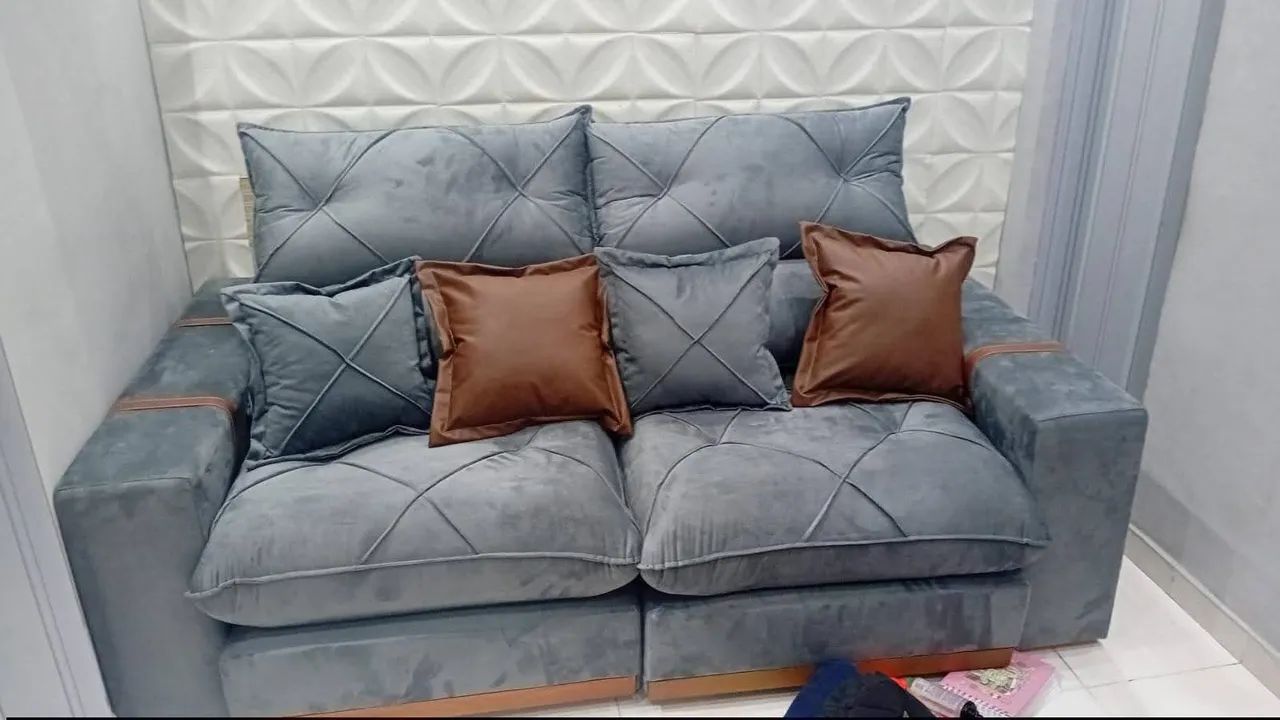 SOFÁ RETRÁTIL E RECLINÁVEL - NOVO - Foto 3