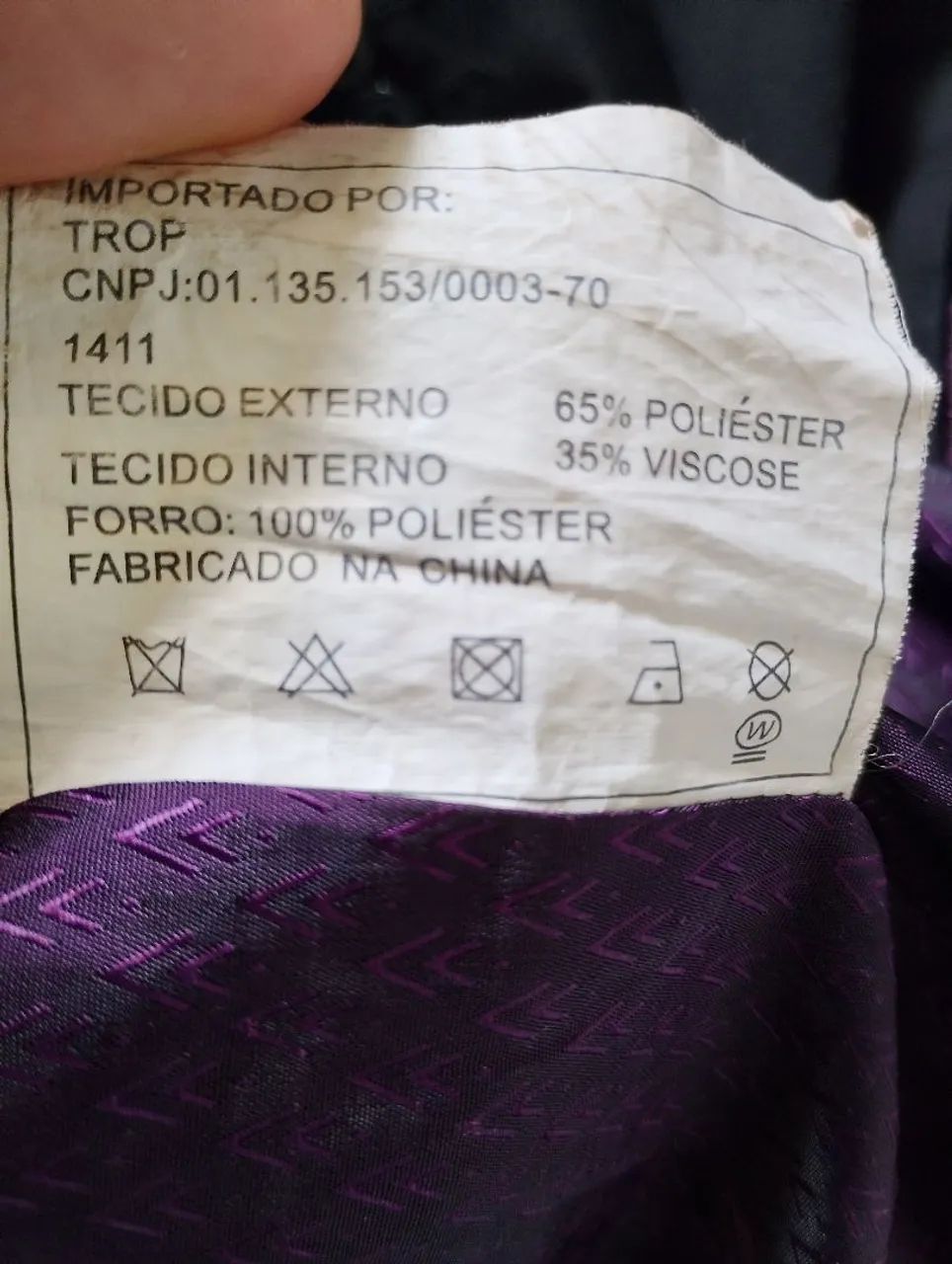 Vendo terno , TAM 46 preto - Foto 3