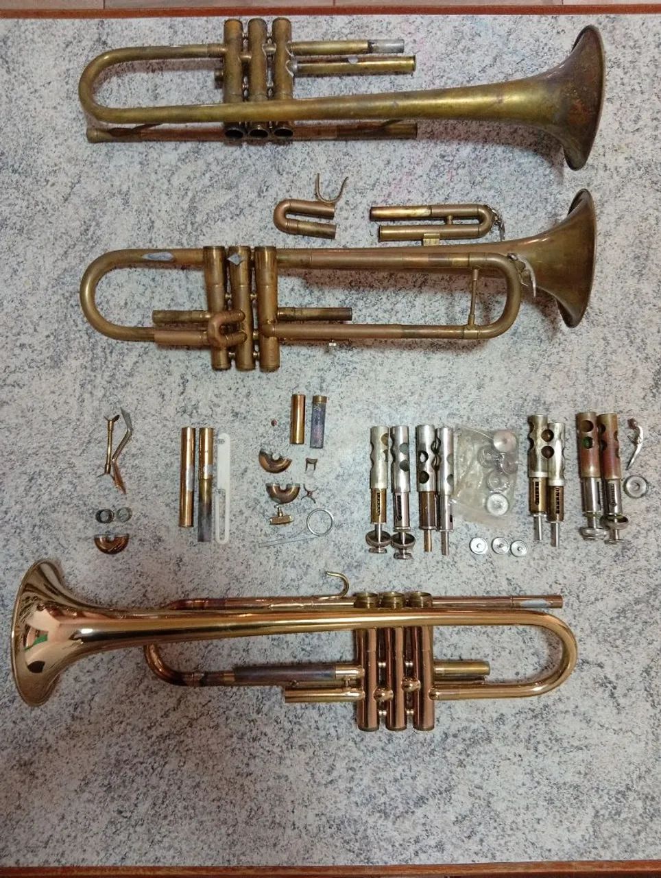 Peças de trompete 