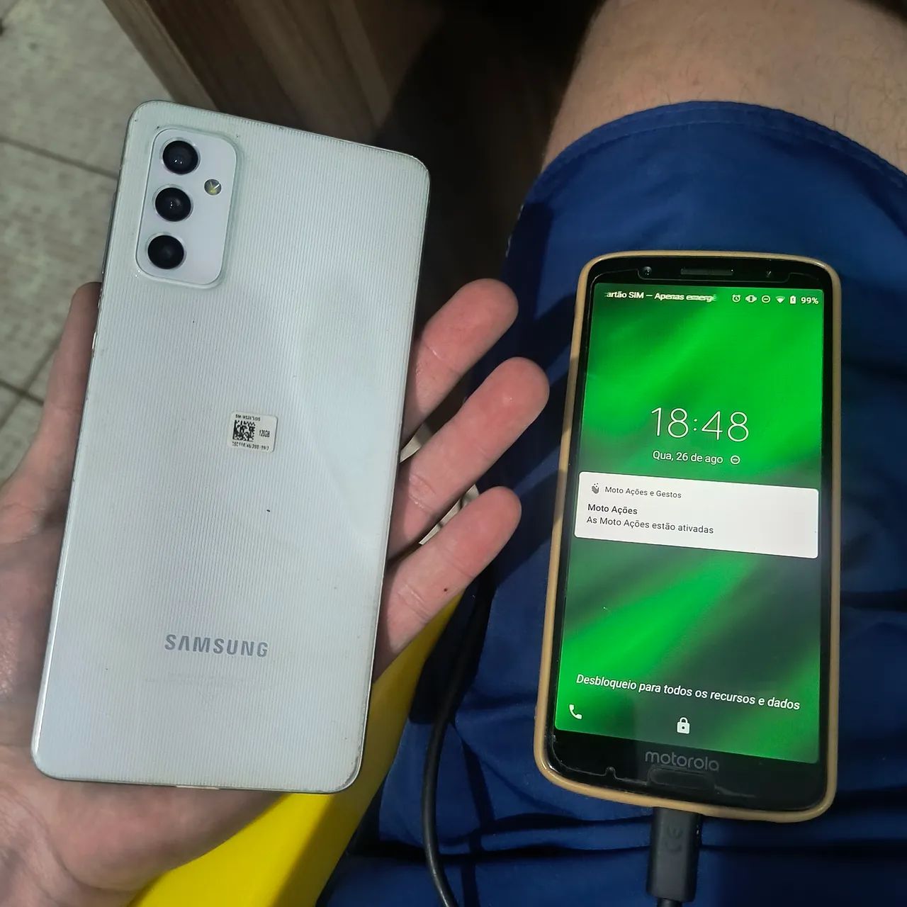 Vendo moto G6 plus e Samsung M52  - Foto 4