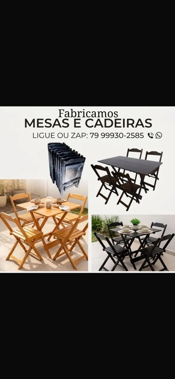 Mesas dobráveis 