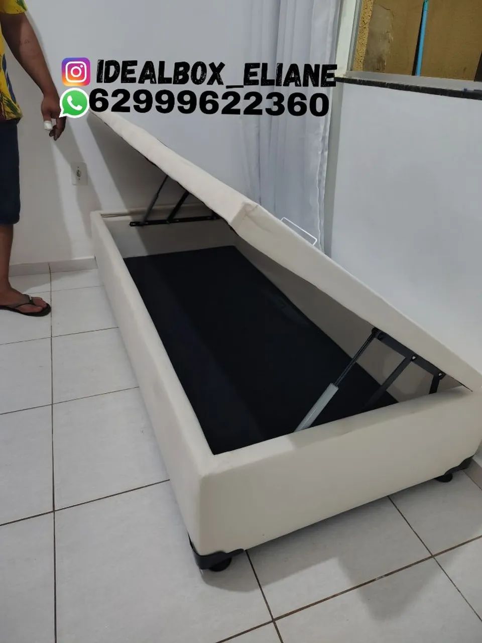 Box baú solteiro 88*188 - Promoção  - Foto 4