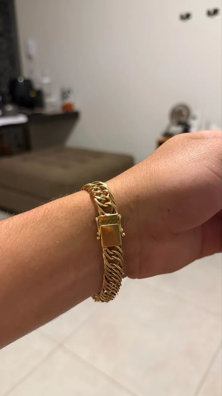 PULSEIRA DE OURO 18k 33 gramas  - Foto 4