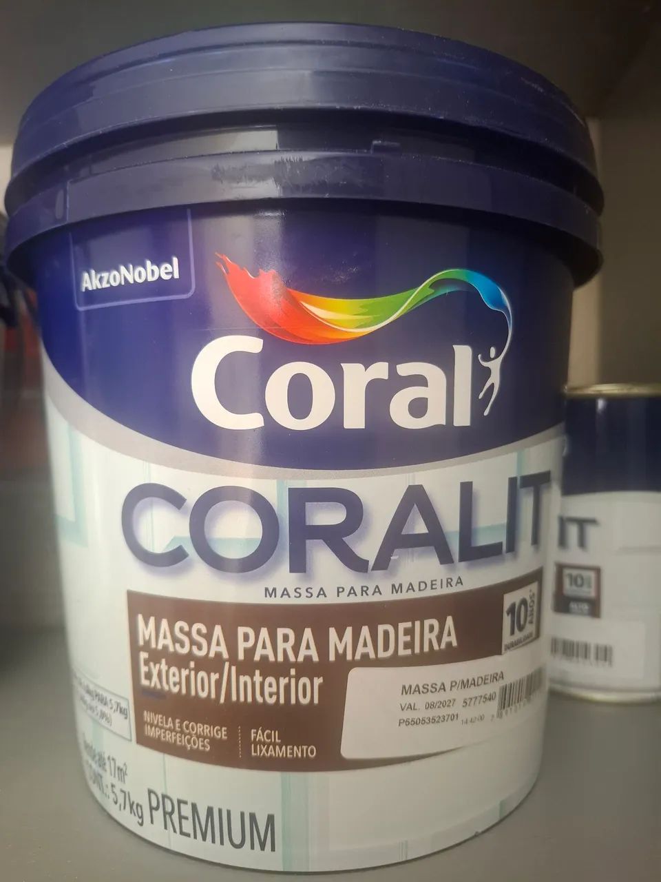 Massa para madeira cor branco