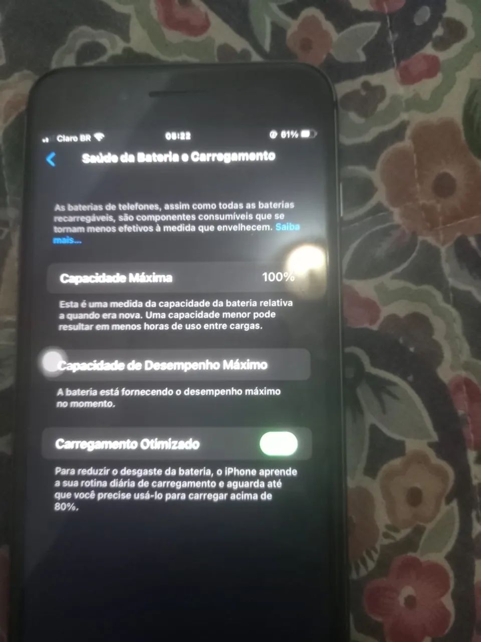 IPhone 8 Plus 64gb funcionando perfeitamente 100% de saúde de bateria  - Foto 5