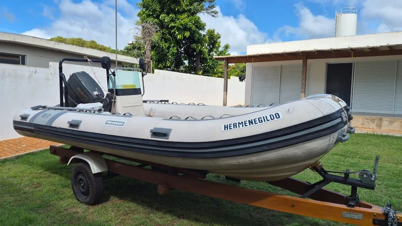 Bote Flexboat SR17 + carreta - Foto 5