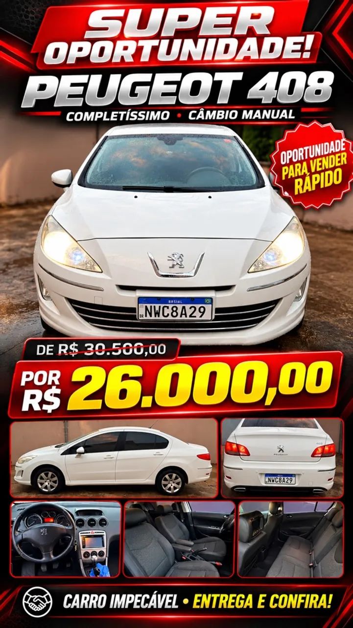 Peugeot 408 408 Sedan Allure 2.0 Flex 16V 4p Mec. 2012