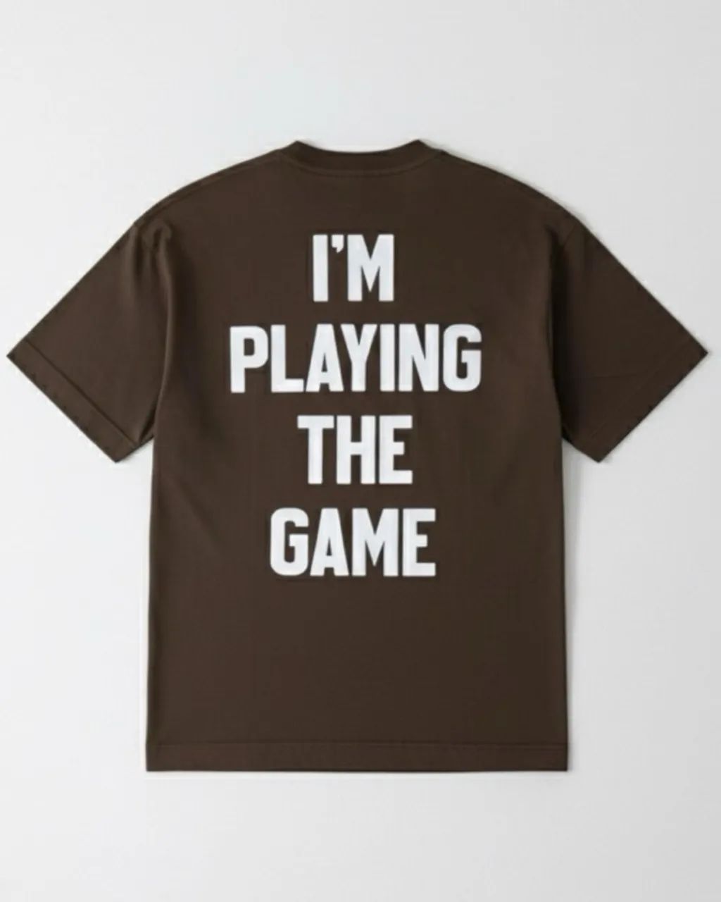 CAMISETA OVERSIZED MARROM G OU GG - Foto 2