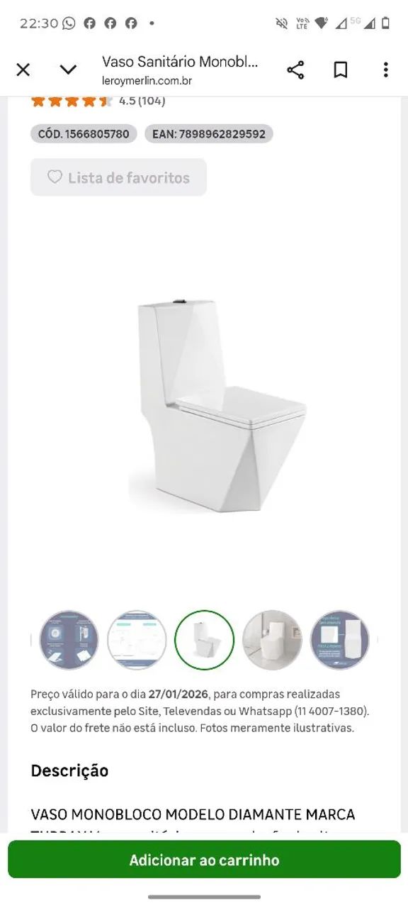 Vazo sanitário caixa aclompada - Foto 2