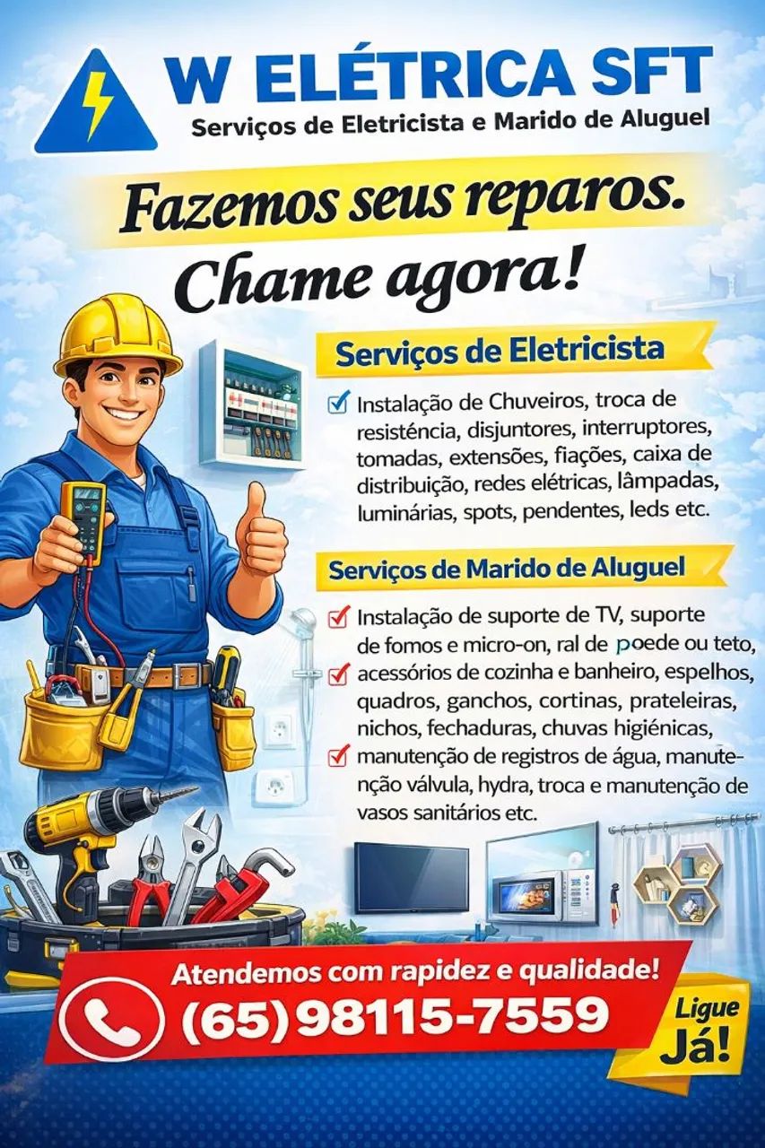Eletricista e Marido de Aluguel 