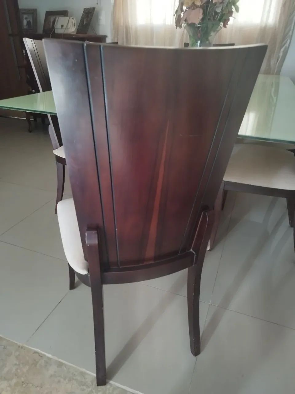 6 cadeiras em madeira para mesa de jantar - Foto 2