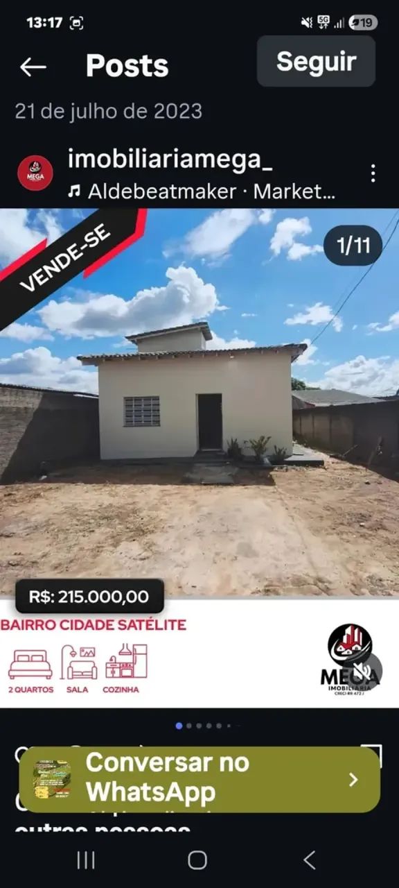Excelente Oportunidade no Cidade Satélite
