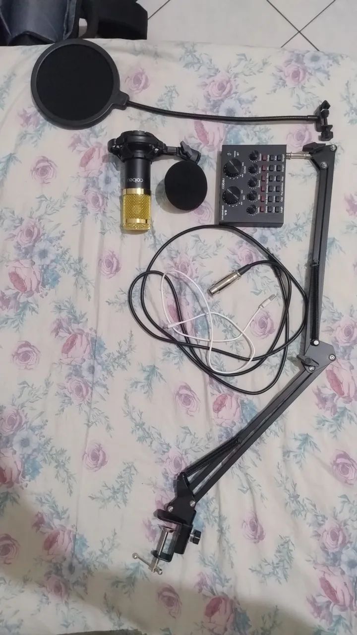 kit completo microfone condensador BM800 - Foto 2