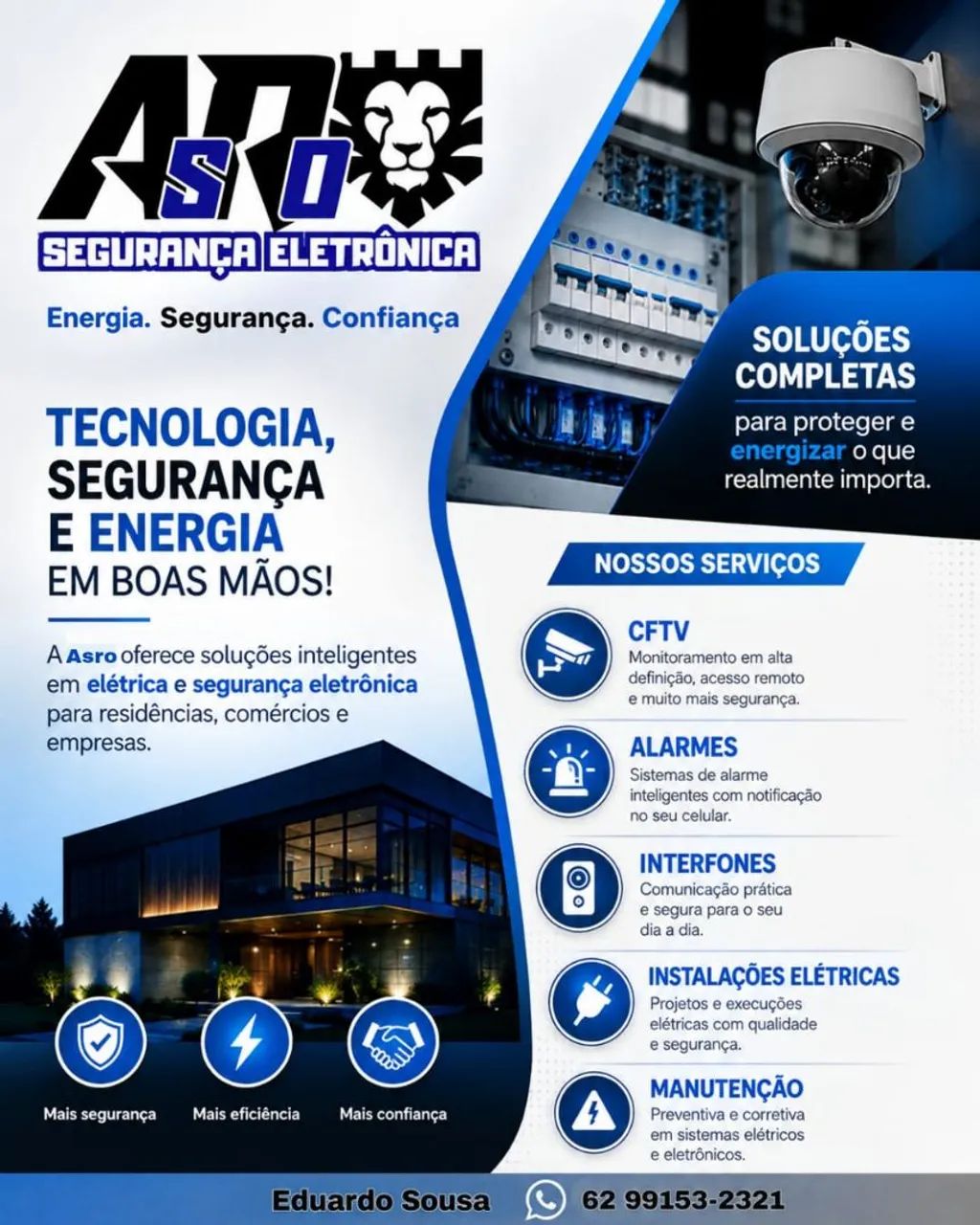 Eletricista e segurança eletrônica 