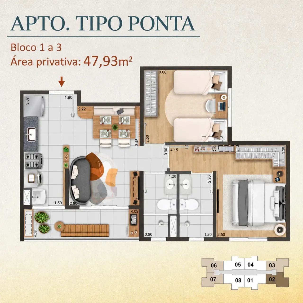 IF - ENTREGA DAQUI A UM ANO | 2 QUARTOS COM SUITE | VARANDA GOURMET | EDIFICIO GARAGEM - Foto 5